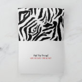 Zebras Hip Replacement Surgery Kaart (Binnen)