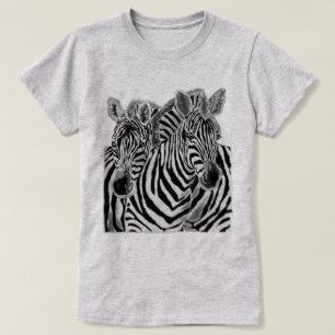 Zebras Hug - Love - Painting T-shirt