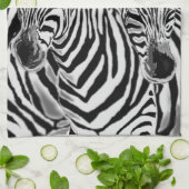 Zebras - Hug - Tekening Theedoek (Gevouwen)