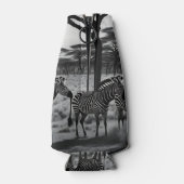 Zebras in Afrika Olieverf, botkoeler Flesjeskoeler (Achterkant)