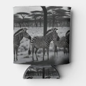 Zebras in Afrika Olieverf, Koelbox Blikjeskoeler (Voorkant)