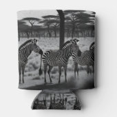 Zebras in Afrika Olieverf, Koelbox Blikjeskoeler (Achterkant)