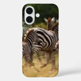 Zebra's in beweging: een reis van duizend mijl iPhone 16 hoesje