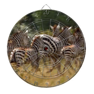 Zebra's in beweging: een reis van duizend mijl dartbord