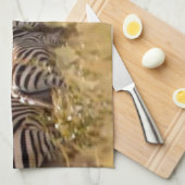 Zebra's in beweging: een reis van duizend mijl theedoek (Quarter Fold)