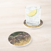 Zebra's in beweging: een reis van duizend mijl zandsteen onderzetter (Zijkant)