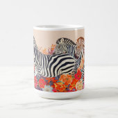 Zebra's in Bloemen Koffiemok (Center)