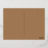 Zebra's in de Wild Folie Holiday Post Kaart (Achterkant)