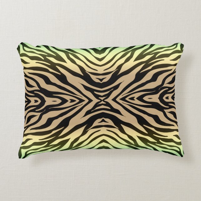 Zebra's in het bos accent kussen (Voorkant)