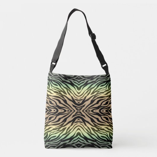 Zebra's in het bos crossbody tas (Achterkant)