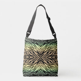 Zebra's in het bos crossbody tas