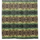 Zebra's in het bos douchegordijn (Voorkant)