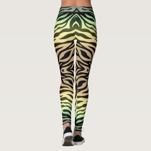 Zebra's in het bos leggings (Achterkant)