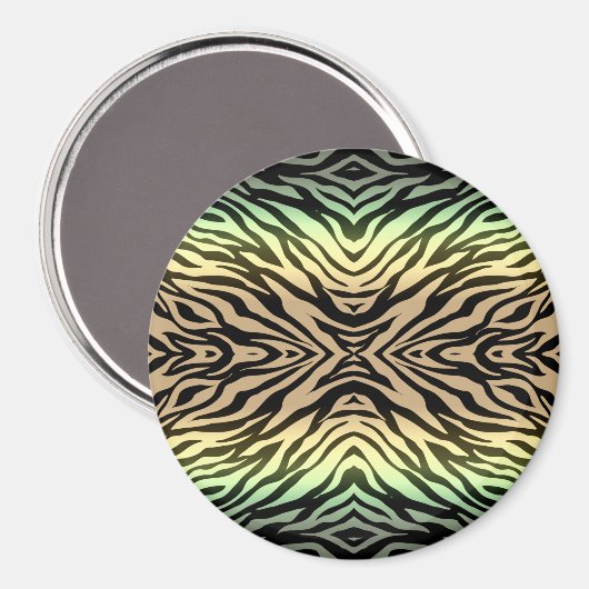 Zebra's in het bos magneet (Voorkant / Achterkant)