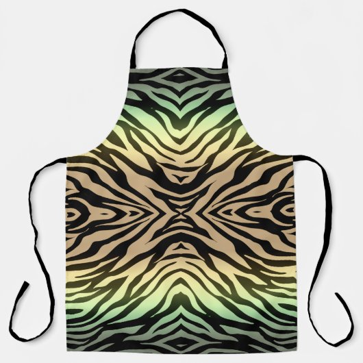 Zebra's in het bos schort (Voorkant)