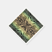 Zebra's in het bos servet (Hoek)