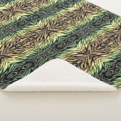 Zebra's in het bos sherpa deken (3/4)