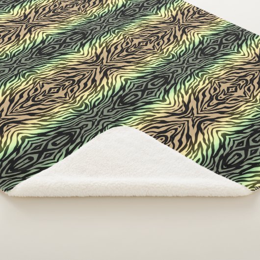 Zebra's in het bos sherpa deken (3/4)