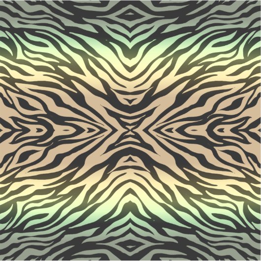 Zebra's in het bos sticker (Voorkant)