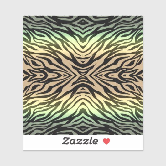 Zebra's in het bos sticker (Vel)