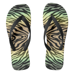 Zebra's in het bos teenslippers