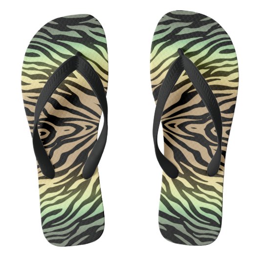 Zebra's in het bos teenslippers (Voetbed)