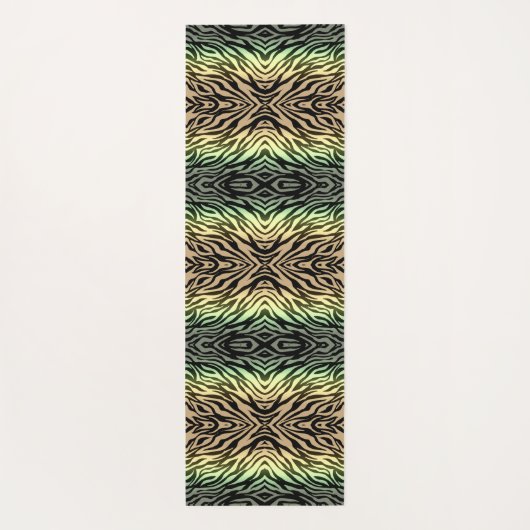 Zebra's in het bos yogamat (Achterkant)