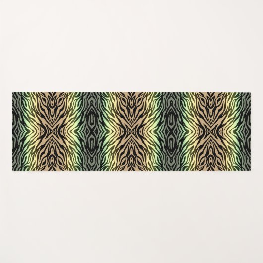 Zebra's in het bos yogamat (Voorkant (horizontaal))