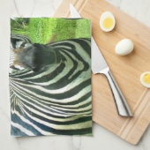 Zebra's in Meadow Breeze Theedoek (Quarter Fold)