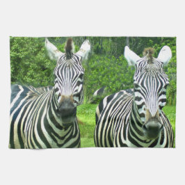 Zebra's in Meadow Breeze Theedoek