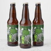 Zebra's in Meadow Brew Bier Etiket (Flessen)
