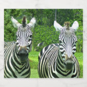 Zebra's in Meadow Brew Bier Etiket (Enkel label)