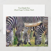 ZEBRAS-INVITATIE (Voorkant / Achterkant)