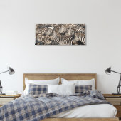 Zebras, Kenia, Afrika Canvas Afdruk (Insitu (Slaapkamer))