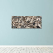 Zebras, Kenia, Afrika Canvas Afdruk (Insitu (Houten vloer))