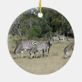Zebras Keramisch Ornament (Achterkant)