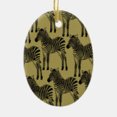 Zebras Keramisch Ornament (Achterkant)