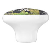 ZEBRAS KERAMISCHE KNOP (Zijkant)