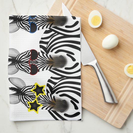 Zebras Kitchen Towels Theedoek (Quarter Fold)
