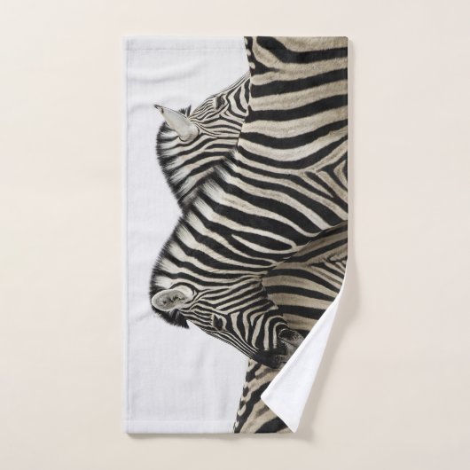 Zebras kop/staart bad handdoek (Handdoek)