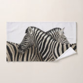 Zebras kop/staart bad handdoek (Handdoek)
