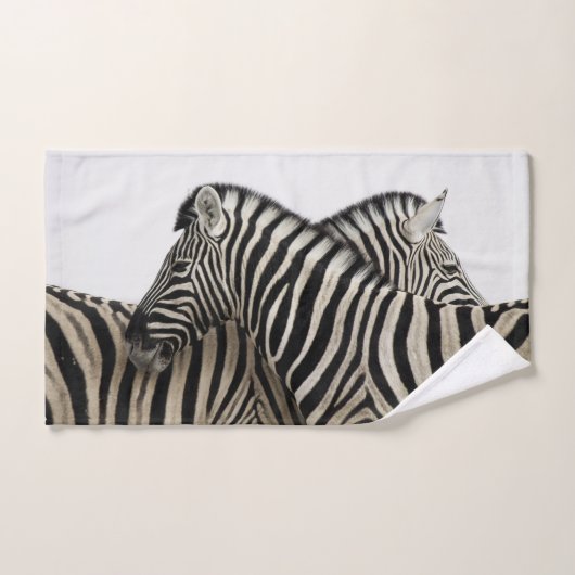 Zebras kop/staart bad handdoek (Handdoek)