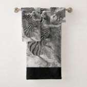 Zebras loopt bad handdoek (Insitu)