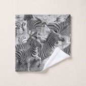 Zebras loopt bad handdoek (Wasdoekje)