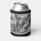 Zebras loopt blikjeskoeler (Blikje Achterkant)