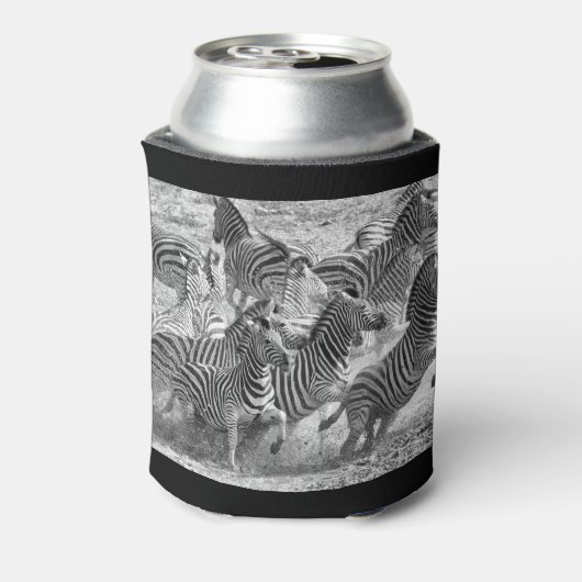 Zebras loopt blikjeskoeler (Blikje Achterkant)