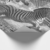 Zebras loopt cadeaupapier (Hoek)