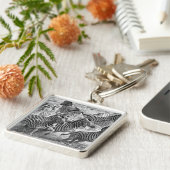 Zebras loopt sleutelhanger (Zijkant)