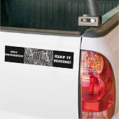 Zebras love_ bumpersticker (Op Truck)