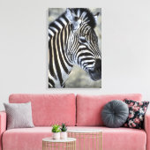 Zebras Lovers Art Canvas Afdruk (Insitu (Woonkamer))